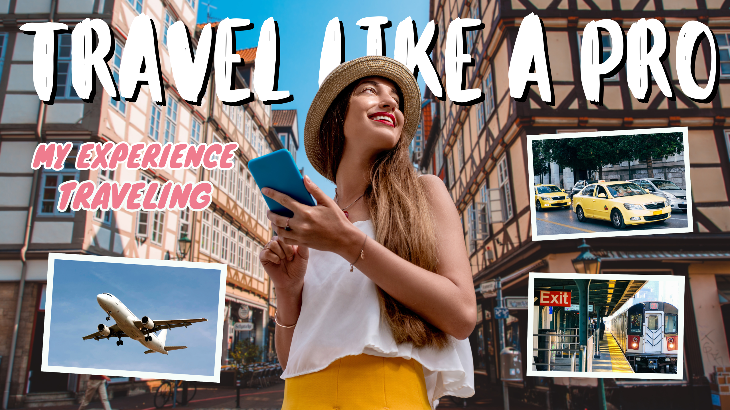 white travel vlog youtube thumbnail